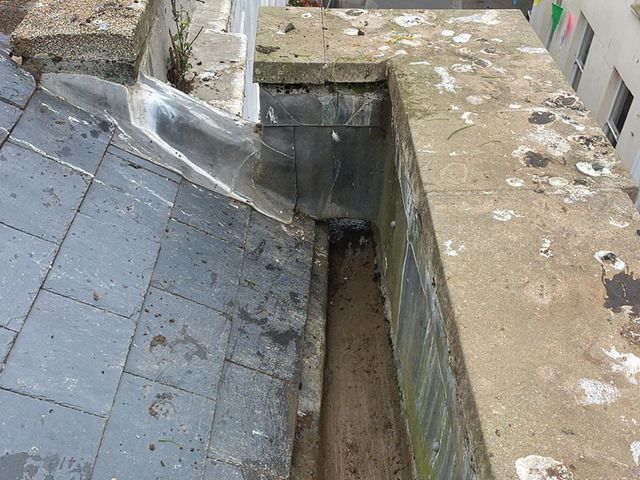 Gutter After Cleaning